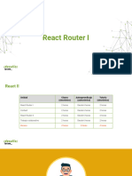 Presentación - React Router I