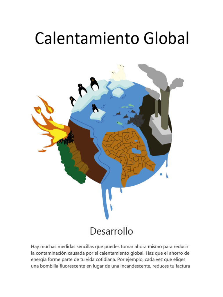 Medidas para Combatir el Calentamiento Global | PDF | Gases de efecto ...