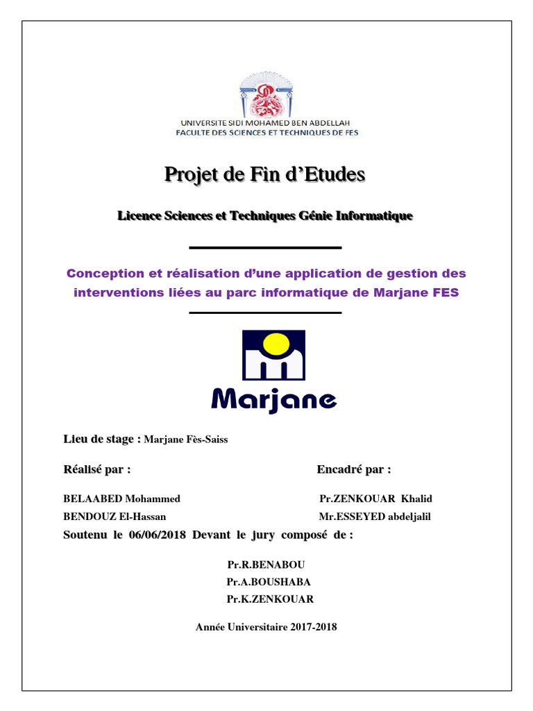 Application de gestion Marjane Fès | PDF | Langage de Modélisation ...