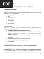 Normas ABNT para Trabalhos Escolares | PDF | Caixa alta e caixa baixa