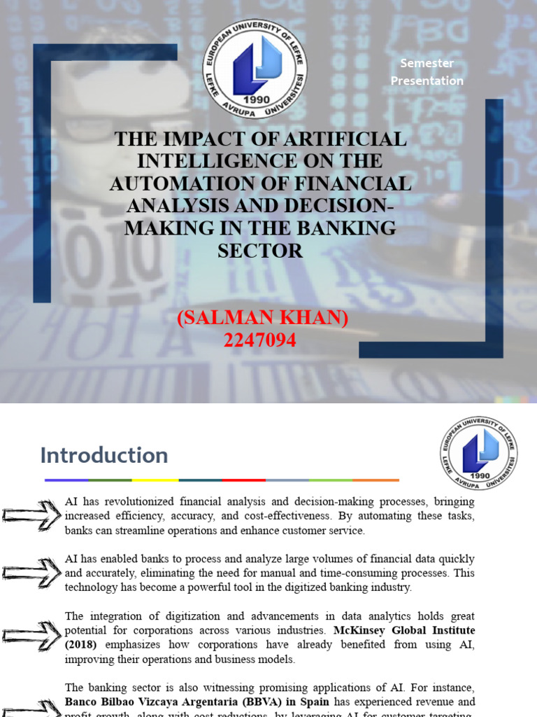 AI's Role in Banking Automation | PDF | Artificial Intelligence ...