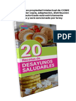 Recetario Desayunos Sanos