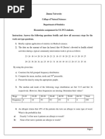 Biostatistics Assignment