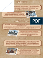 Infografía de Proceso Periódico Vintage Antiguo Marrón