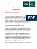 CPA 1º. - Fundamentos de CIENCIA POLÍTICA I (6901018)