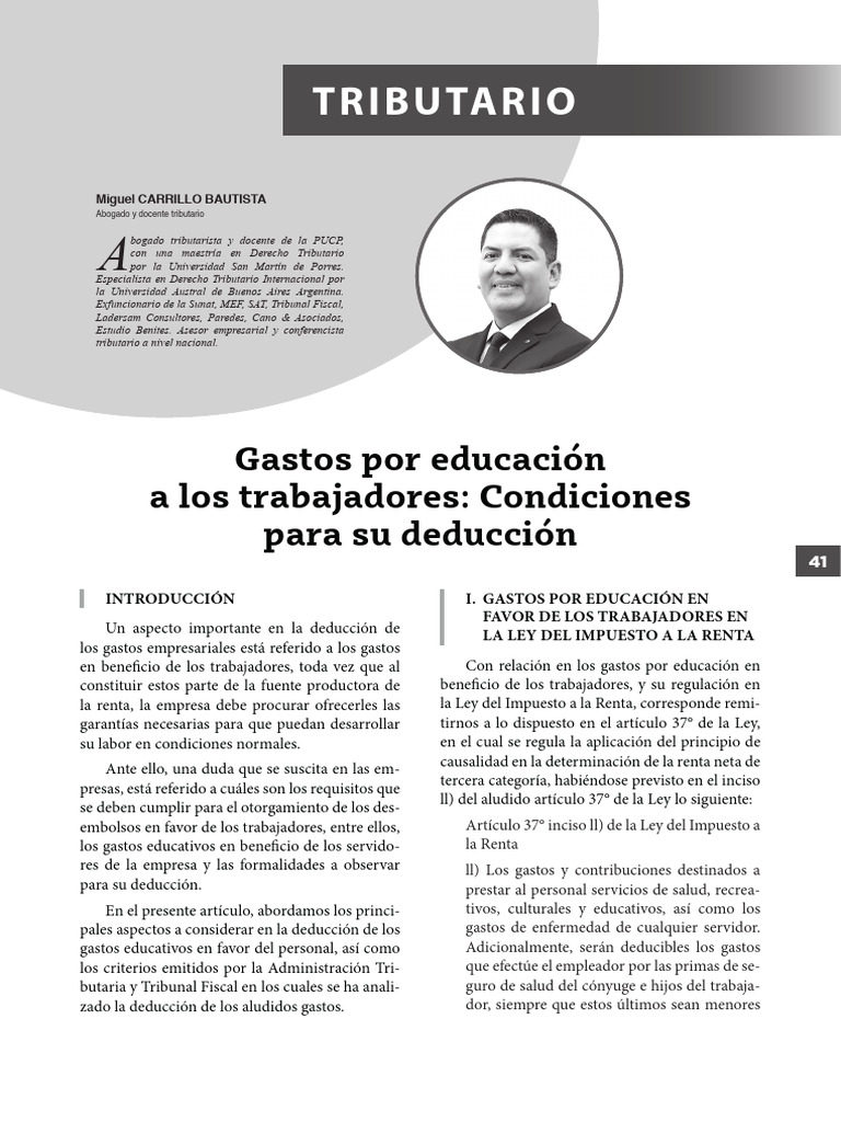 Deducción de Gastos Educativos 2025 | PDF | Impuestos | Impuesto sobre ...