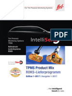 Huf TPMS Product Mix RDKS-Lieferprogramm. Edition Ausgabe 1-2017