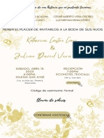 Invitacion Boda J&K