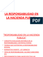 La Responsabilidad en La Hacienda Publica