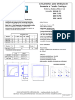 BM48PC BM72PC BM96PC BM144PI Medição de Corrente e Tensão Contínua