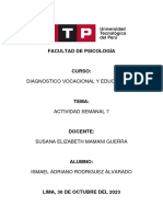 Semana 7 - TAREA SEMANA 7 DE DIAGNOS. VOCA Y EDUCA