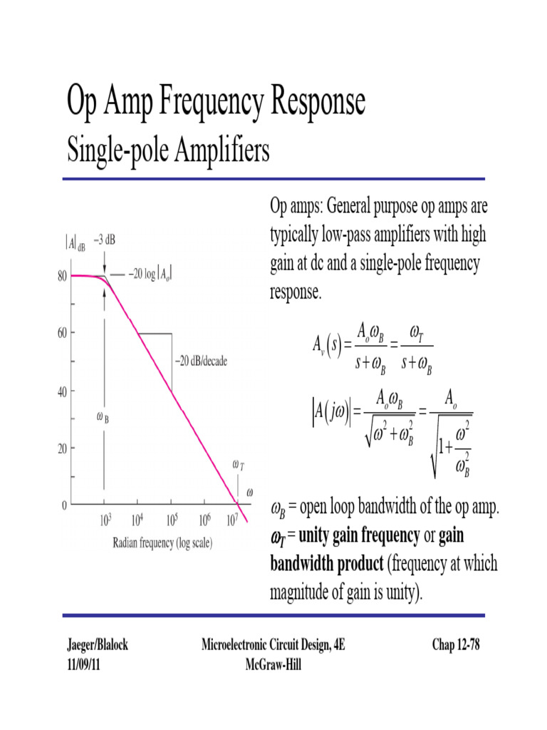 Week 7 Notes PDF Amplifier Operational Amplifier