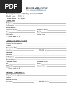 DCI Community Housing Application Form | PDF | Landlord