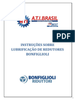 INSTRUÇÕES SOBRE LUBRIFICAÇÃO DE REDUTORES BONFIGLIOLI