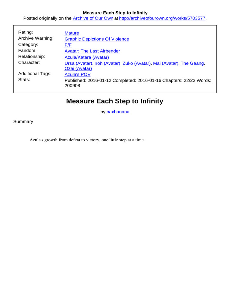 Measure each step to pdf