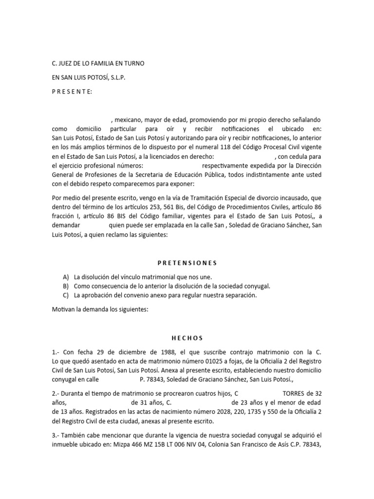 Divorcio Cecilio CM Mayo 22 PDF Divorcio Gobierno