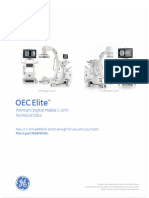 GE OEC Elite CFD Tech Specs