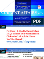 2nd Week of December 2020 Current Affairs MCQs - Prep4exams