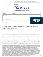 Café y Desarrollo Industrial en Colombia - Nuevos Datos y Conclusiones - Foco Económico