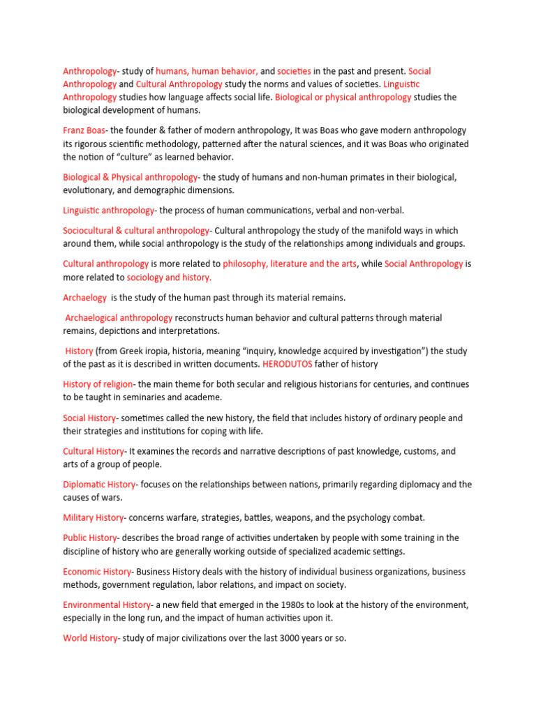 Social Science Pdf Anthropology Psychology