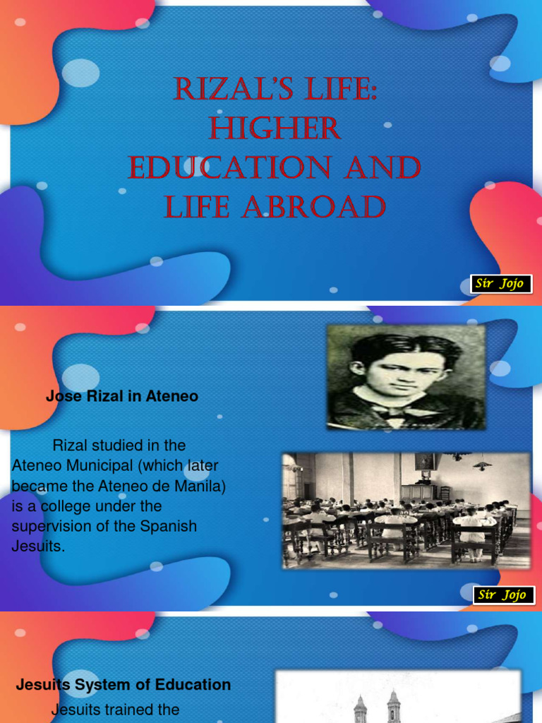 Rizal's Academic Journey | PDF