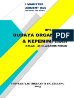 RPS Budaya Organisasi Dan Kepemimpinan-Akhir Pekan