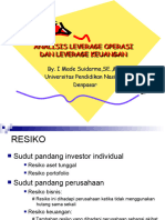 Analisis Leverage Operasi & Leverage Keuangan