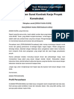 Proposal Dan Surat Kontrak Kerja Proyek Konstruksi