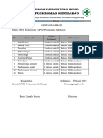 Jadwal Kalibrasi