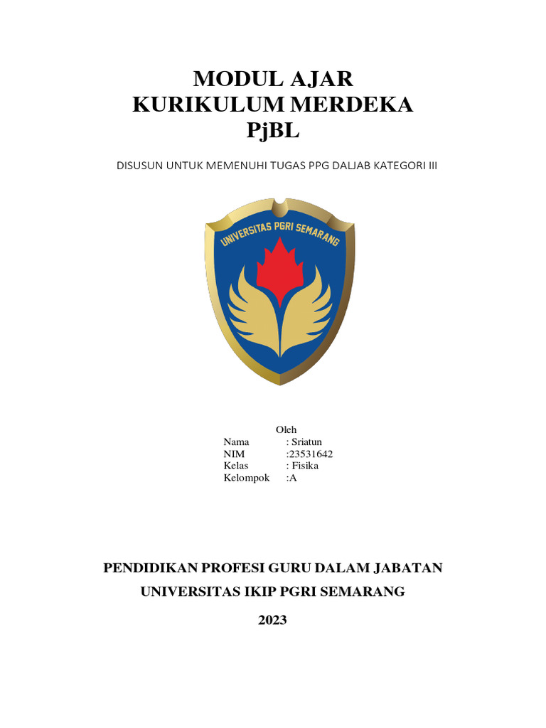 Image Result For Modul Ajar Pjbl Pdf Merdeka Mengajar