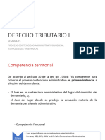 Derecho Tributario I: Semana 15 Proceso Contencioso Administrativo Judicial Infracciones Tributarias