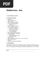 Web Services - AXIS