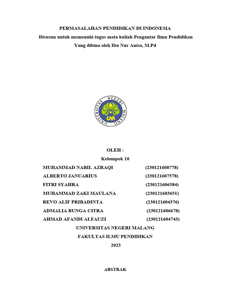 Tantangan dan solusi dalam pendidikan tinggi Indonesia