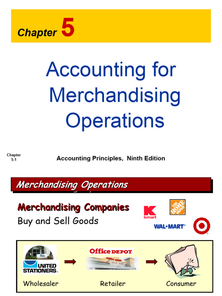 Accounting For Merchandising Operations Pdf Income Statement Cost
