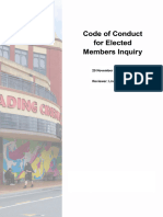 Code of Conduct For Elected Members Inquiry