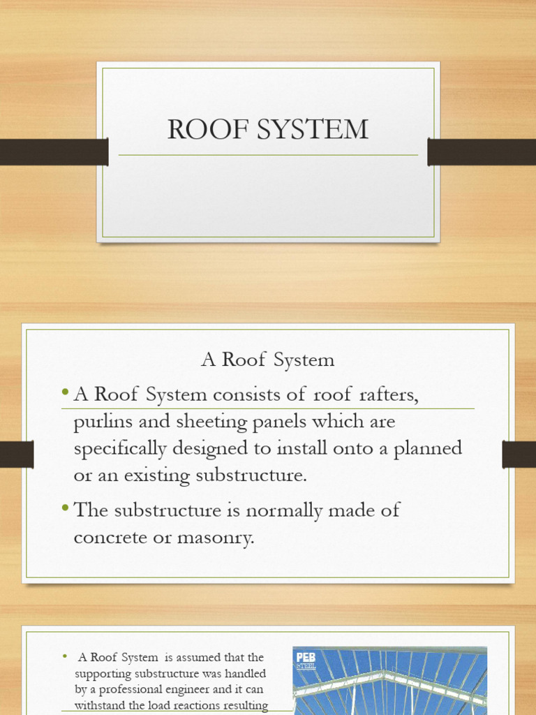 BUILDING SYSTEM DESIGN ROOF SYSTEM | PDF | Foundation (Engineering ...