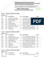 JADWAL PERKULIAHAN FTIK GANJIL 2022-2023 Rev-1