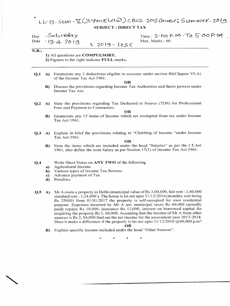 Direct Tax | PDF
