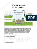 Climate Change Impact Analysis in Bangalore