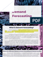 Demand Forecasting