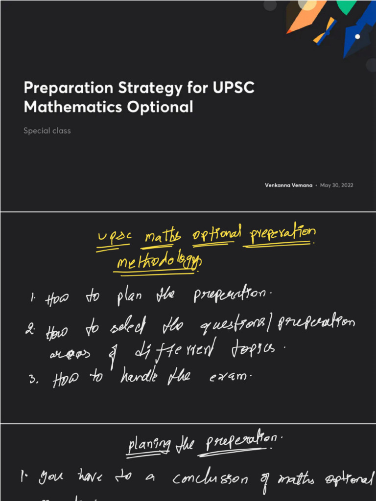 Preparation Strategy For UPSC Math With Anno 1668850305232 | PDF