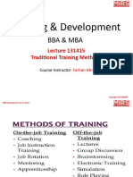 Training & Development: Bba & Mba