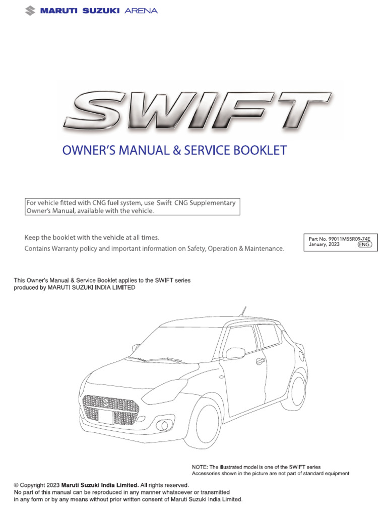 SWIFT-Owners-Manual, PDF, Vehicle Technology