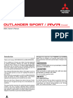 Owners Manual Outlander Sport 2020 MMNA