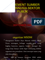 Manajement SDM Sektor Publik