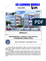 Professional Conduct and Ethical Module 2