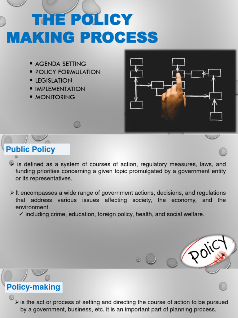 Policy Making Process | PDF | Policy | Bill (Law)