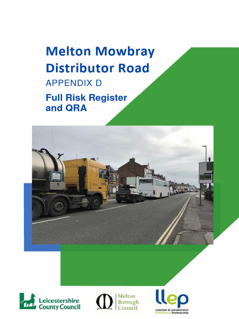 Appendix D Full Risk Register and QRA | PDF | Risk | Probability