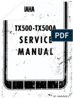 Yamaha TX500 500A Service Manual Text