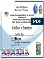 Certificate of Completion CB 1